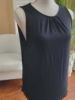 Sara Campbell Black Sleeveless Top